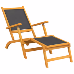 VidaXL 3120442 outdoor chair Terrace Acacia wood, Fabric