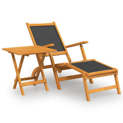 VidaXL 3120443 outdoor chair Terrace Acacia wood, Fabric