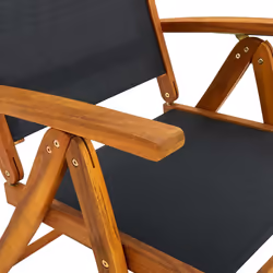 VidaXL 3120454 outdoor chair Terrace Acacia wood, Fabric - Additional view 6