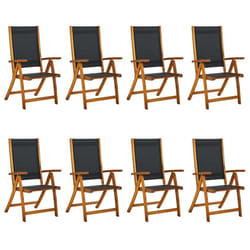 VidaXL 3120456 outdoor chair Terrace Acacia wood, Fabric
