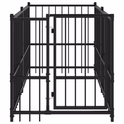 vidaXL Dog Kennel Black 193.5x97x100 cm Steel Dog Crate Cage Puppy Enclosure - Additional view 2