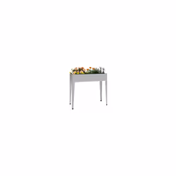 vidaXL Garden Planter 100.5x40.5x90 cm Galvanised Steel Outdoor Raised Bed - Additional view 4