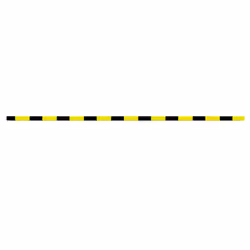 vidaXL 1/2x Corner Protector Yellow and Black PU Edge Protector Multi Sizes - 6 x 2 x 101.5 cm/ 1 pcs