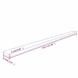 vidaXL 1/2x Corner Protector Yellow and Black PU Edge Protector Multi Sizes - 6 x 2 x 101.5 cm/ 1 pcs