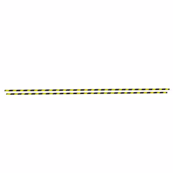 vidaXL 1/2x Corner Protector Yellow and Black PU Edge Protector Multi Sizes - 4 x 3 x 100 cm/ 2 pcs