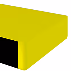 vidaXL 1/2x Corner Protector Yellow and Black PU Edge Protector Multi Sizes - 6 x 2 x 101.5 cm/ 2 pcs - Additional view 4
