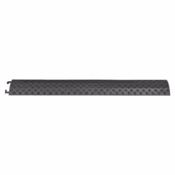 vidaXL 2/4x Cable Protector Ramps Cover Ramp Road Traffic Signs Black/Yellow - black