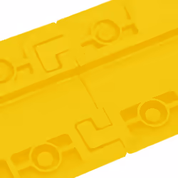 vidaXL 2/4x Cable Protector Ramps Cover Ramp Road Traffic Signs Black/Yellow - yellow - Additional view 8