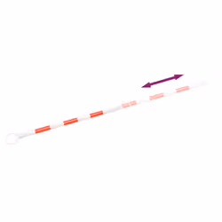 vidaXL 10x Retractable Traffic Cone Bars ABS 116-197 cm Retractable Cone Bar - Additional view 7