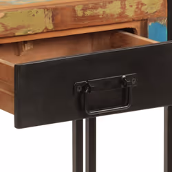 vidaXL Console Table Hallway Accent Couch Table Side Coffee Tea End Table - solid reclaimed wood - Additional view 4