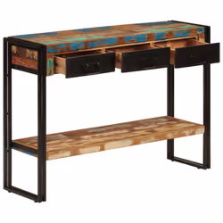 vidaXL Console Table Hallway Accent Couch Table Side Coffee Tea End Table - solid reclaimed wood - Additional view 5
