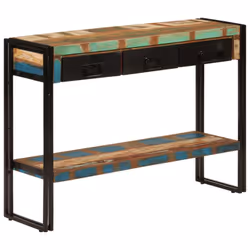 vidaXL Console Table Hallway Accent Couch Table Side Coffee Tea End Table - solid reclaimed wood - Additional view 8