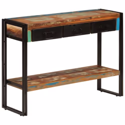 vidaXL Console Table Hallway Accent Couch Table Side Coffee Tea End Table - solid reclaimed wood - Additional view 9