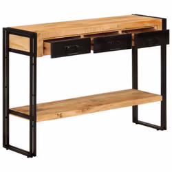 vidaXL Console Table Hallway Accent Couch Table Side Coffee Tea End Table - solid mango wood - Additional view 5