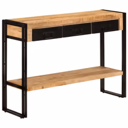 vidaXL Console Table Hallway Accent Couch Table Side Coffee Tea End Table - solid mango wood - Additional view 7