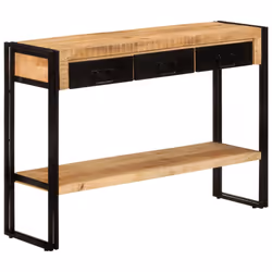 vidaXL Console Table Hallway Accent Couch Table Side Coffee Tea End Table - solid mango wood - Additional view 8