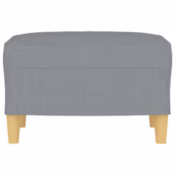 vidaXL Footstool Light Gray 23.6""x19.7""x16.1"" Fabric