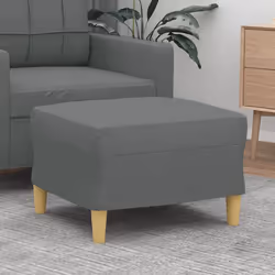 vidaXL Footstool Dark Gray 23.6""x19.7""x16.1"" Fabric
