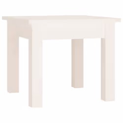 ) vidaXL Coffee Table Hallway Side End Table Tea Accent Table Solid Wood Pine - White, 35 x 35 x 30 cm (L x W x H