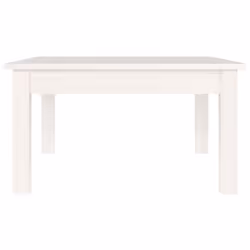) vidaXL Coffee Table Hallway Side End Table Tea Accent Table Solid Wood Pine - White, 55 x 55 x 30 cm (L x W x H - Additional view 3