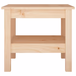 ) vidaXL Coffee Table Dining Table Centre Accent Tea End Table Solid Wood Pine - Brown, 45 x 45 x 40 cm (L x W x H - Additional view 3