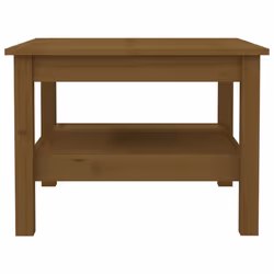) vidaXL Coffee Table Dining Table Centre Accent Tea End Table Solid Wood Pine - Honey brown, 55 x 55 x 40 cm (L x W x H - Additional view 3