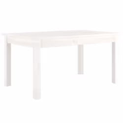) vidaXL Coffee Table Hallway Side End Table Tea Accent Table Solid Wood Pine - White, 80 x 50 x 40 cm (L x W x H - Additional view 2