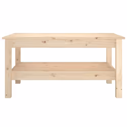 ) vidaXL Coffee Table Dining Table Centre Accent Tea End Table Solid Wood Pine - Brown, 80 x 50 x 40 cm (L x W x H - Additional view 3