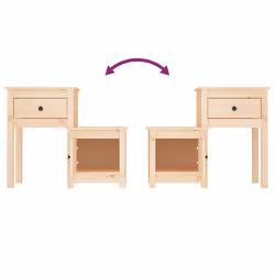VidaXL 814539 nightstand/bedside table - Additional view 5