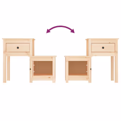 VidaXL 814540 nightstand/bedside table - Additional view 6