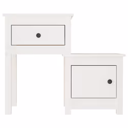 VidaXL 814541 nightstand/bedside table White - Additional view 4