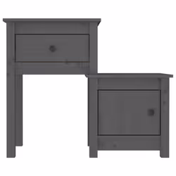 VidaXL 814544 nightstand/bedside table Grey - Additional view 5