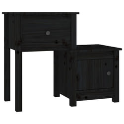 VidaXL 814547 nightstand/bedside table Black
