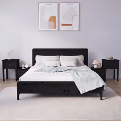 VidaXL 814548 nightstand/bedside table Black