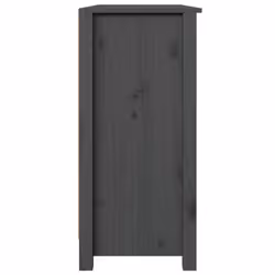 vidaXL Solid Wood Pine Sideboard Side Cabinet Home Organiser Multi Colours - Grey - Additional view 9