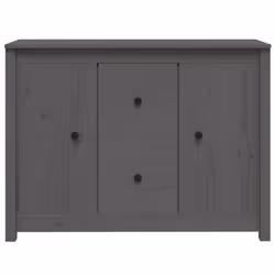 vidaXL Solid Wood Pine Sideboard Side Cabinet Home Organiser Multi Colours - Grey