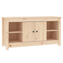 vidaXL Solid Wood Pine TV Cabinet TV Console Media Unit Cabinet Multi Colours - Brown