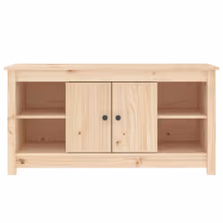 vidaXL Solid Wood Pine TV Cabinet TV Console Media Unit Cabinet Multi Colours - Brown