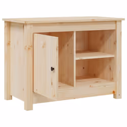 vidaXL Solid Wood Pine TV Cabinet Wooden TV Console Sideboard Multi Colours - Brown - Additional view 7