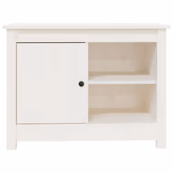 vidaXL Solid Wood Pine TV Cabinet Wooden TV Console Sideboard Multi Colours - White - Additional view 6