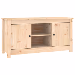 vidaXL Solid Wood Pine TV Cabinet Wooden Media Unit HiFi Cabinet Multi Colours - Brown