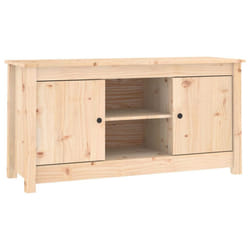 vidaXL Solid Wood Pine TV Cabinet Wooden Media Unit HiFi Cabinet Multi Colours - Brown