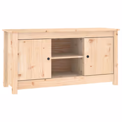 vidaXL Solid Wood Pine TV Cabinet Wooden Media Unit HiFi Cabinet Multi Colours - Brown