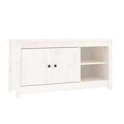vidaXL Solid Wood Pine TV Cabinet TV Console Media Unit Cabinet Multi Colours - White