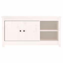 vidaXL Solid Wood Pine TV Cabinet TV Console Media Unit Cabinet Multi Colours - White - Additional view 4