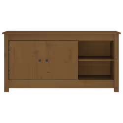 vidaXL Solid Wood Pine TV Cabinet TV Console Media Unit Cabinet Multi Colours - Honey brown - Additional view 4