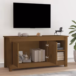 vidaXL Solid Wood Pine TV Cabinet TV Console Media Unit Cabinet Multi Colours - Honey brown - Additional view 6