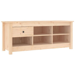 vidaXL Solid Wood Pine Shoe Cabinet Hallway Shoe Storage Rack Multi Colours - Brown