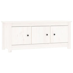 vidaXL Solid Wood Pine Shoe Cabinet Hallway Shoe Storage Rack Multi Colours - White