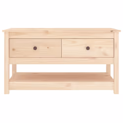 vidaXL Solid Wood Pine Coffee Table Wooden Side Centre Accent End Tea Table